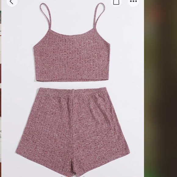 L sold out - see other listing for other sizes NWT rib-knit cami and shorts set - Picture 5 of 9